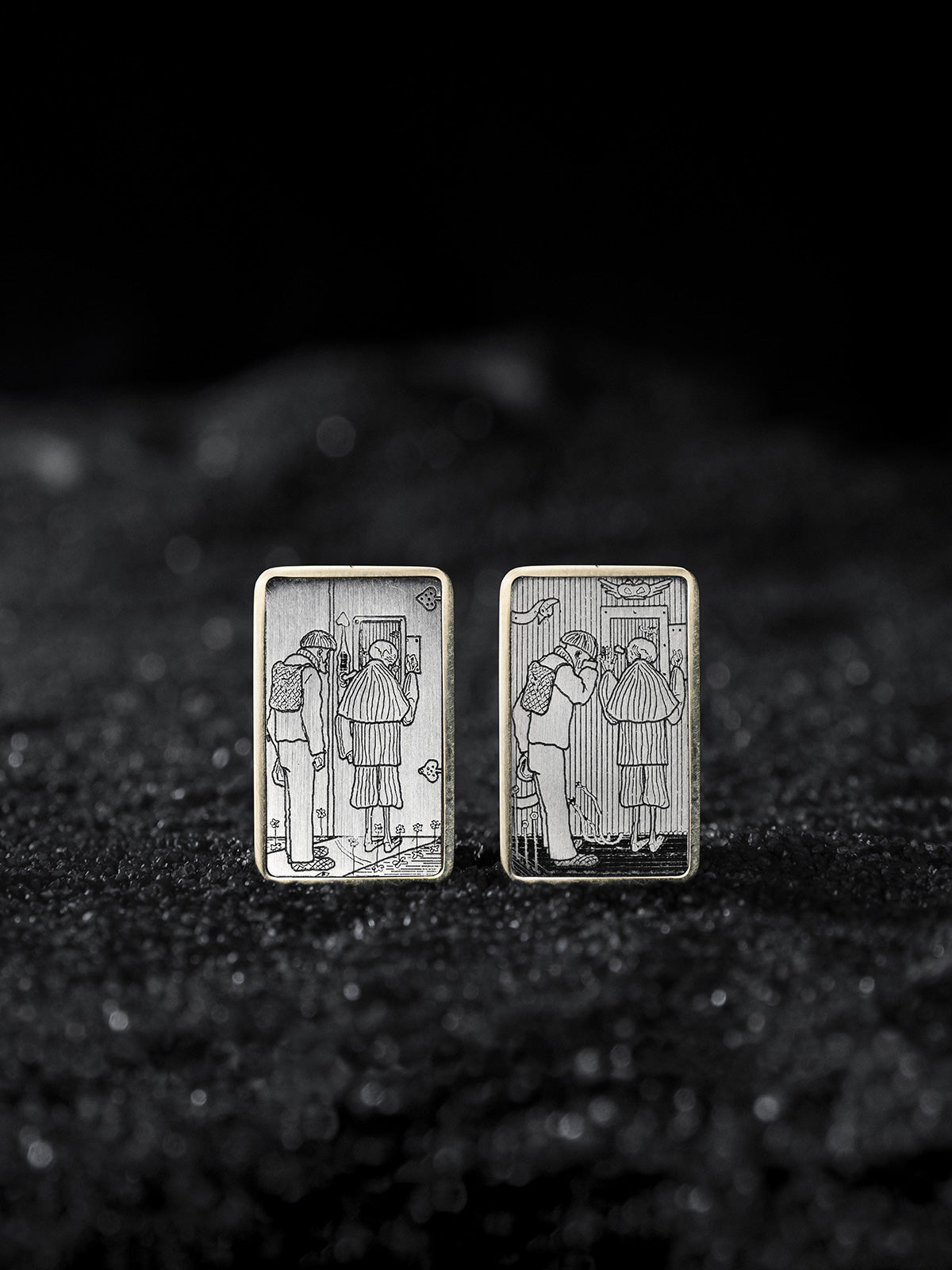 The Peasant and Death at the Gates of Heaven and Hell - Gold