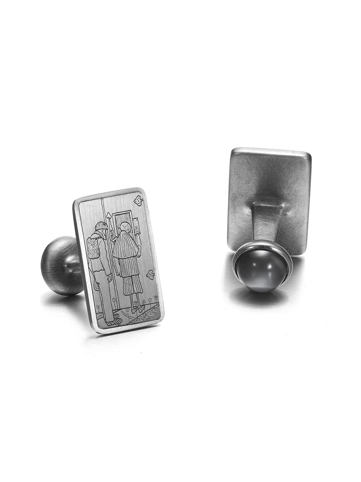 The Peasant and Death at the Gates of Heaven and Hell - Silver