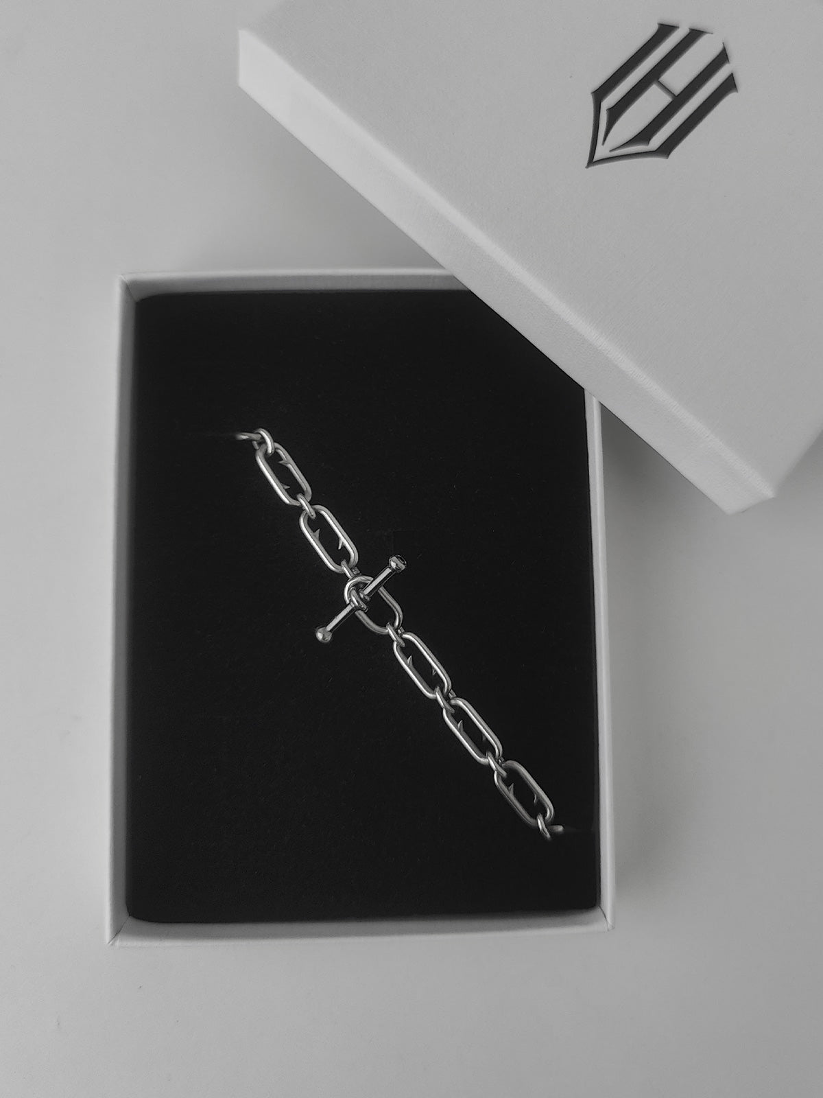 Thorns Slim Silver Bracelet