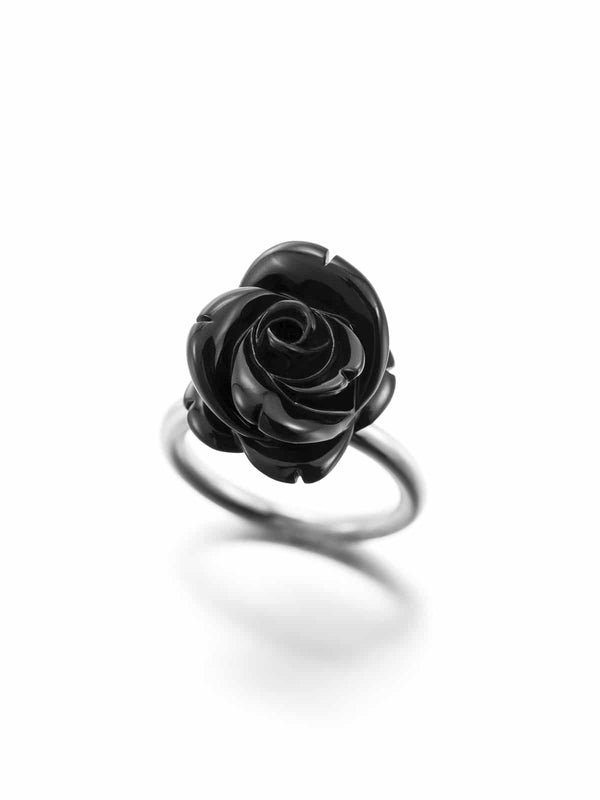 Black rose ring