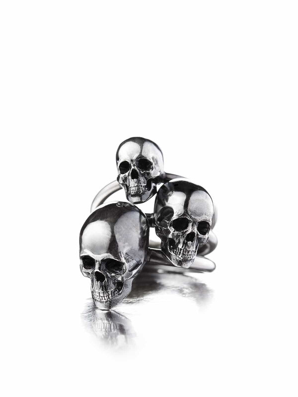 Stackable skull ring Medium