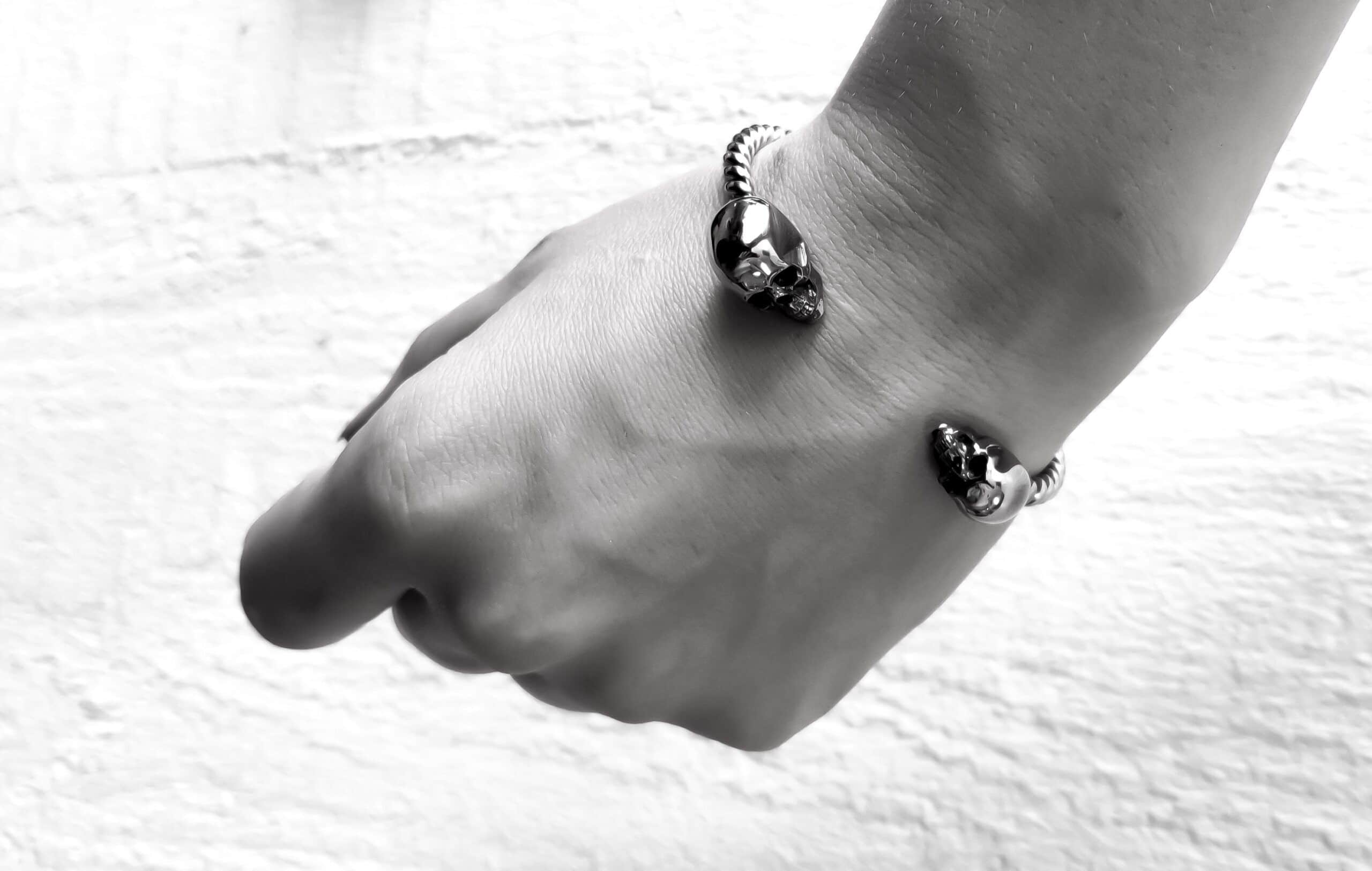 Twisted Skull cuff bracelet
